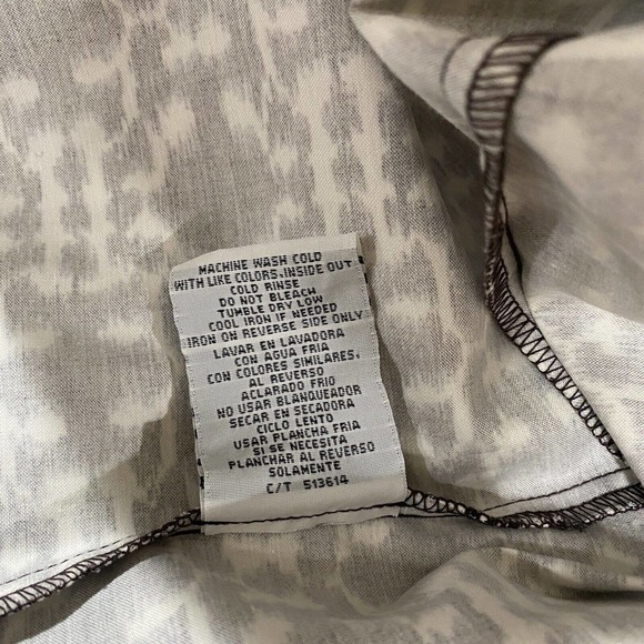 Danny & Nicole Sleeveless Brown White Pattern - Picture 11 of 15